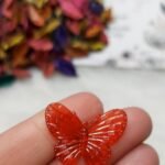 اكليريك ملون - فراشه ملونة صغيره - جنجاه احمر