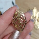 دهبيات - ورق شجر مفرغ / دهبي