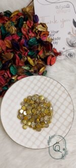 ⁦فصوص - دهبي - مدوره بفص جنجاه / مخفض⁩ - الصورة ⁦2⁩