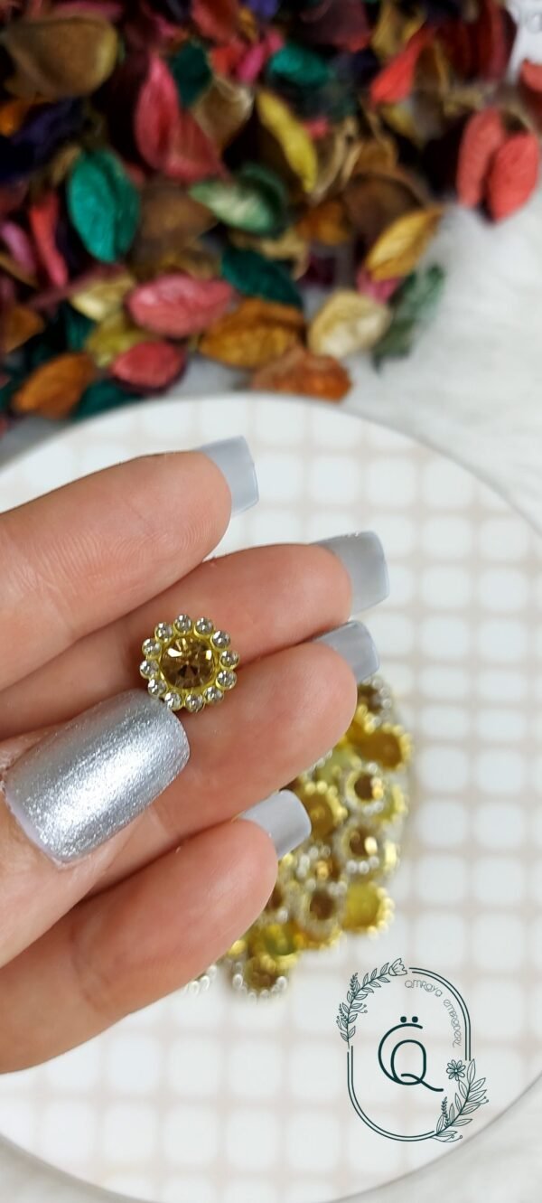 فصوص - دهبي / مدوره فص دهبي / مخفض