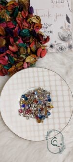 ⁦فصوص - فضي / مدوره - وسط⁩ - الصورة ⁦2⁩