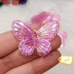 اكليريك - فراشه ملونة ك - جنجاه فوشيا