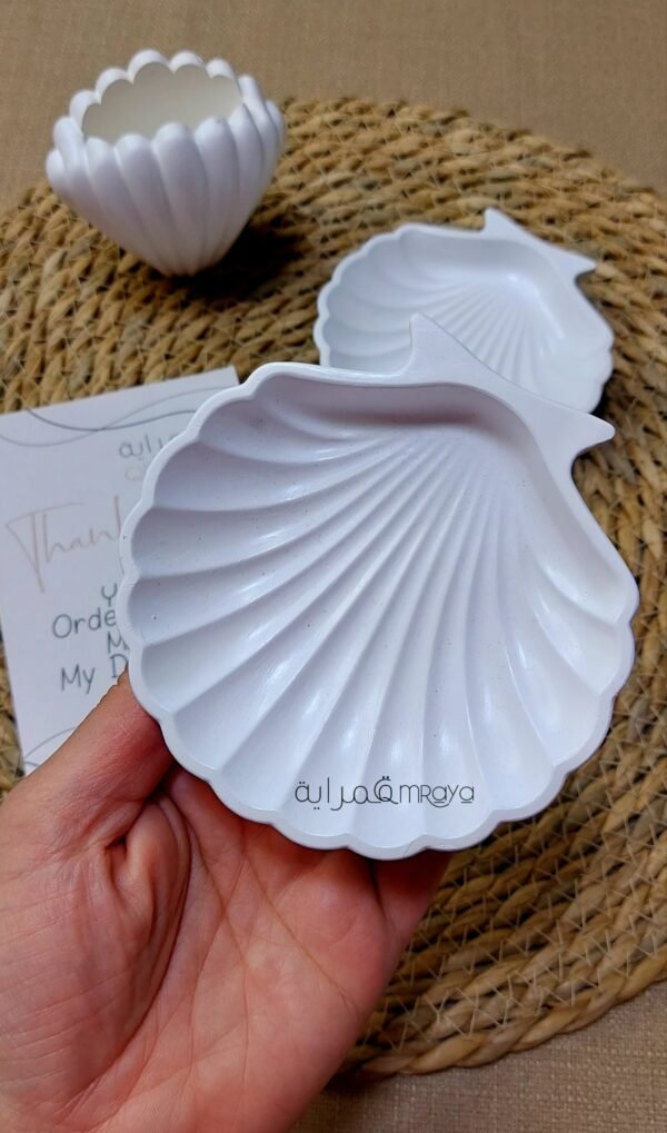علب خواتم - شكل صدف