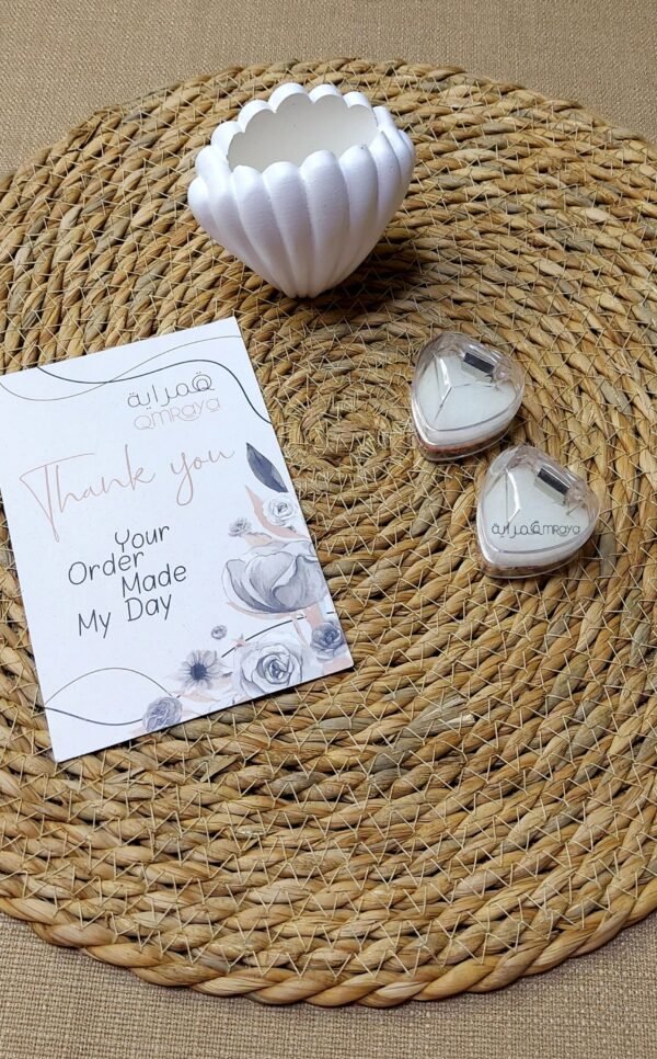 علب خواتم - شكل قلب صغيره / بلاستيك