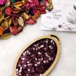 ترتر - دايرة برجاندي غامق صغير