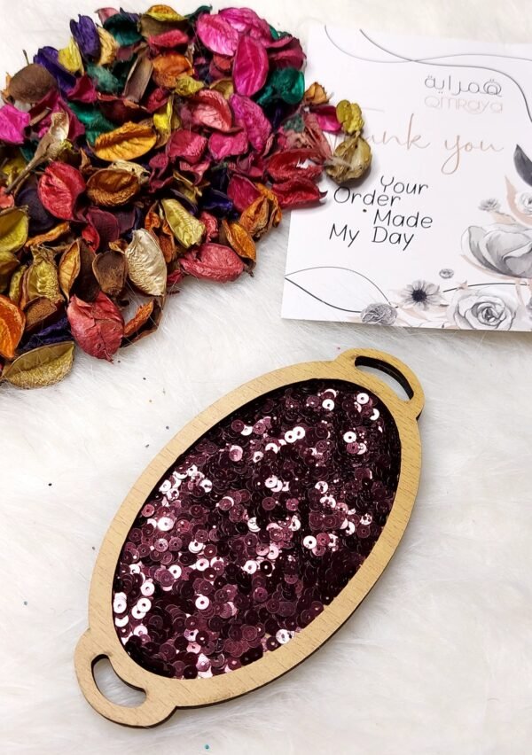 ترتر - دايرة برجاندي غامق صغير