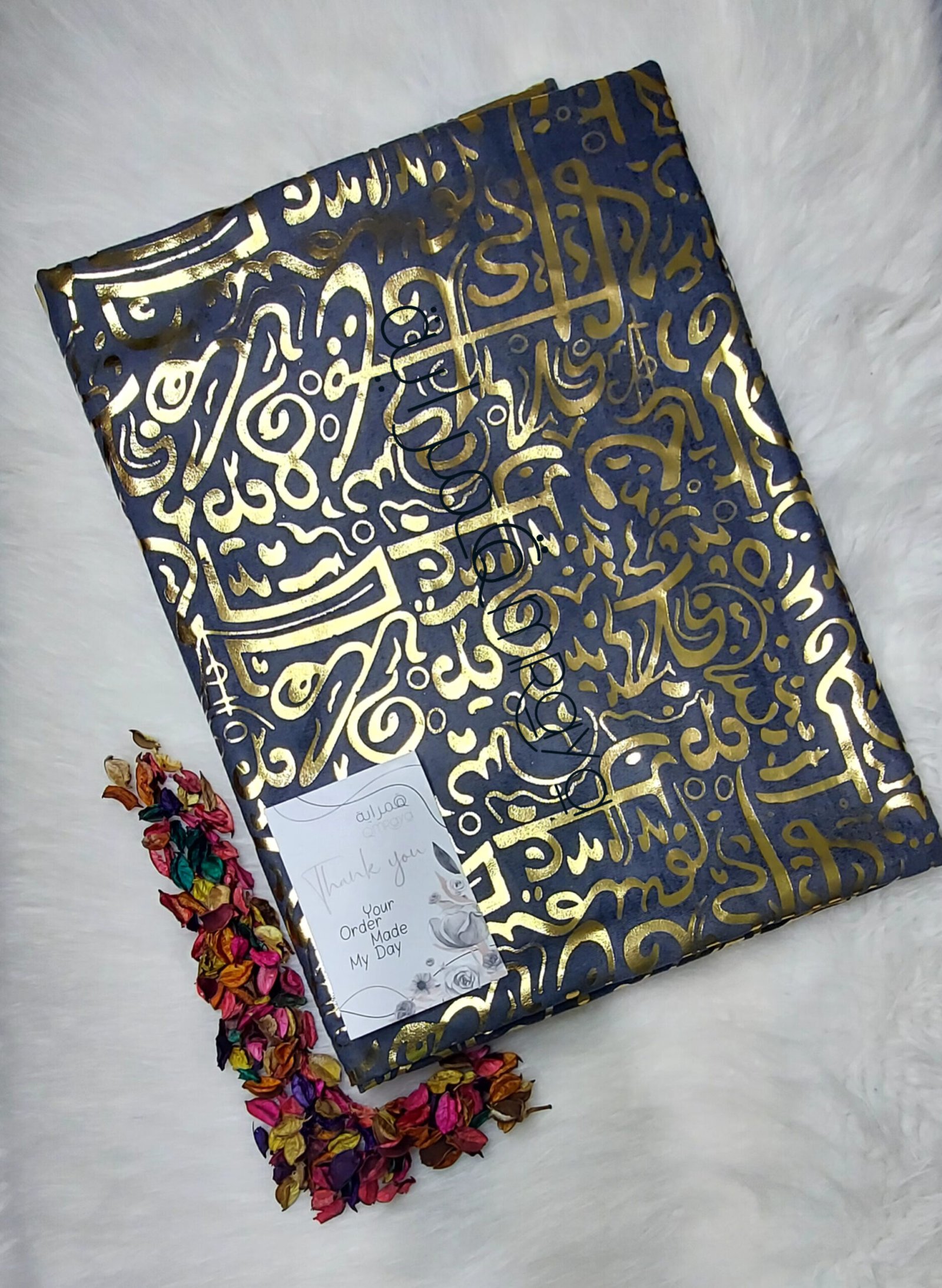 5- قماش رمضان - رصاصي (قطيفه موهير) - المتر ب 150ج, قماش رمضان / رصاصي (حروف عريضه) - (قطيفه موهير) - الصورة 1