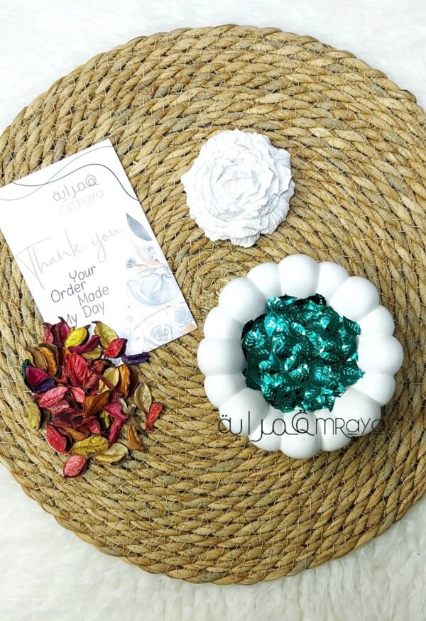 ترتر - ورق شجر فيروزي غامق