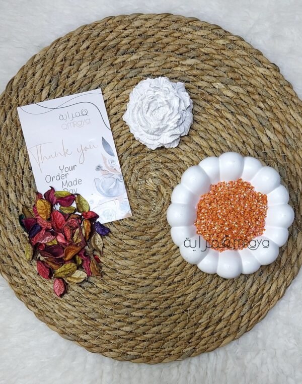 ترتر - ورده مقعرة (برتقالي غامق جنجاه) صغيره