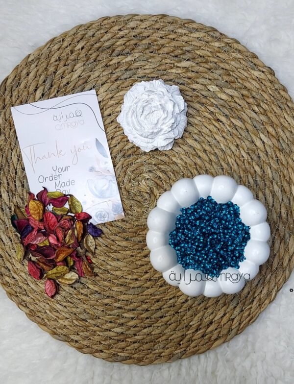 ترتر - ورده مقعرة (تركواز غامق جنجاه)