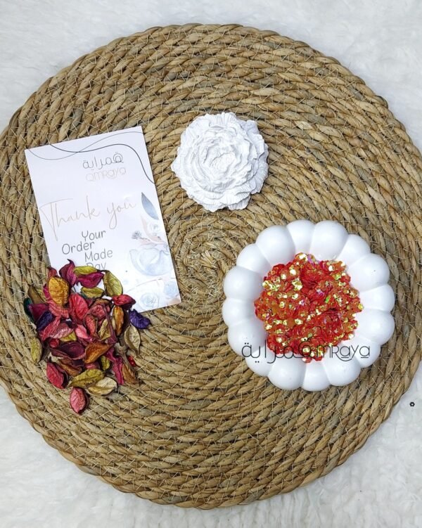 ترتر - ورده مقعرة (احمر*روز غامق جنجاه)