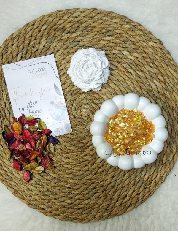 ترتر - ورده مقعرة (اصفر*برتقالي جنجاه)