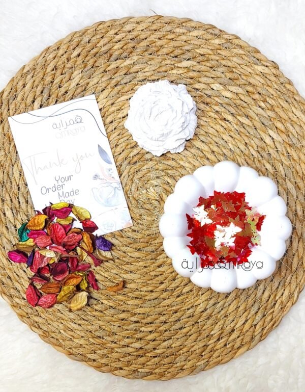 ترتر - فراشه (احمر*روز غامق جنجاه) - كبيره