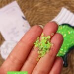 كريستال السبح / اخضر نص حبه مقاس 4mm