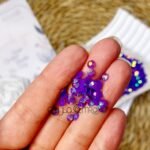 كريستال السبح / موف نص حبه مقاس 4mm