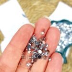 كريستال السبح / فضي نص حبه مقاس 4mm