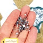 كريستال السبح / فضي نص حبه مقاس 5mm