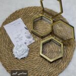 علبة خواتم - خشب سداسي / كبيرة