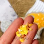 كريستال السبح / برتقالي نص حبه دمعه