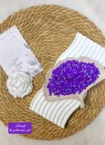 ⁦كريستال السبح / موف نص حبه مقاس 8mm⁩ - الصورة ⁦3⁩