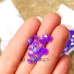 كريستال السبح / موف نص حبه مقاس 8mm