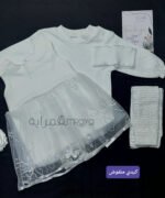 ⁦فستان كيدي / ابيض منقوش⁩ - الصورة ⁦2⁩