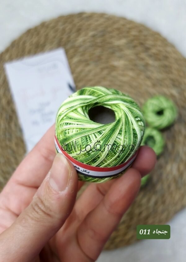 خيوط مصر - جنجاه اخضر*اوف وايت 011