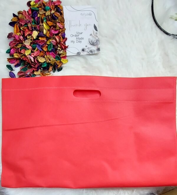 التغليف - شنط قماش / احمر كبير