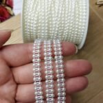 لولي - شريط نص حبه لولي صفين - اوف وايت / مقاس 4