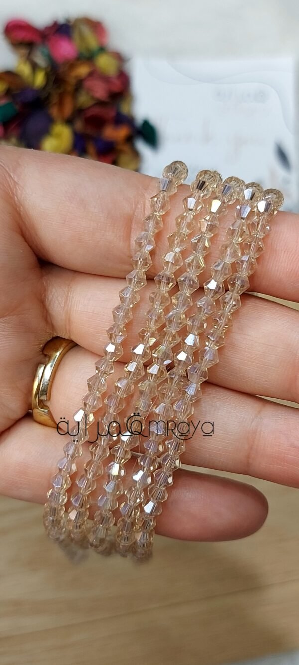 عقد كريستال جنجاه - شامبين مقاس 4