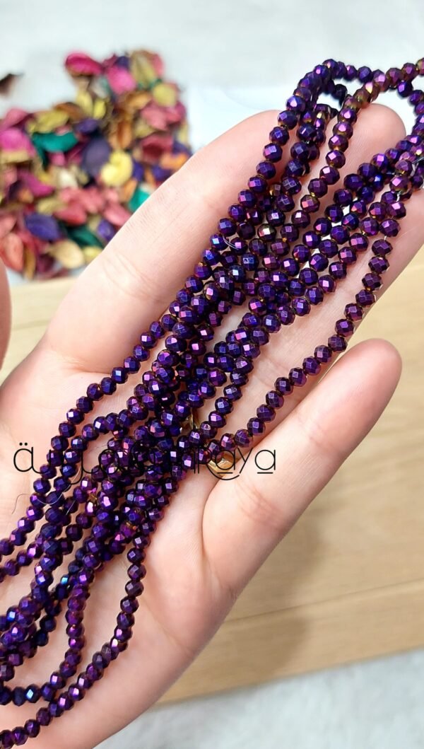 عقد كريستال جنجاه - Purple مقاس 4