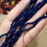 عقد كريستال جنجاه - ازرق مقاس 4