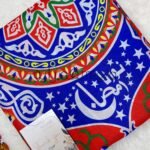 قماش رمضان / احمر*ازرق (مخلوط)