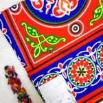 قماش رمضان / احمر*ازرق (قطن بيور)