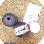 خيوط سباركل / sparkle فضي - كود 1357 (بكره)