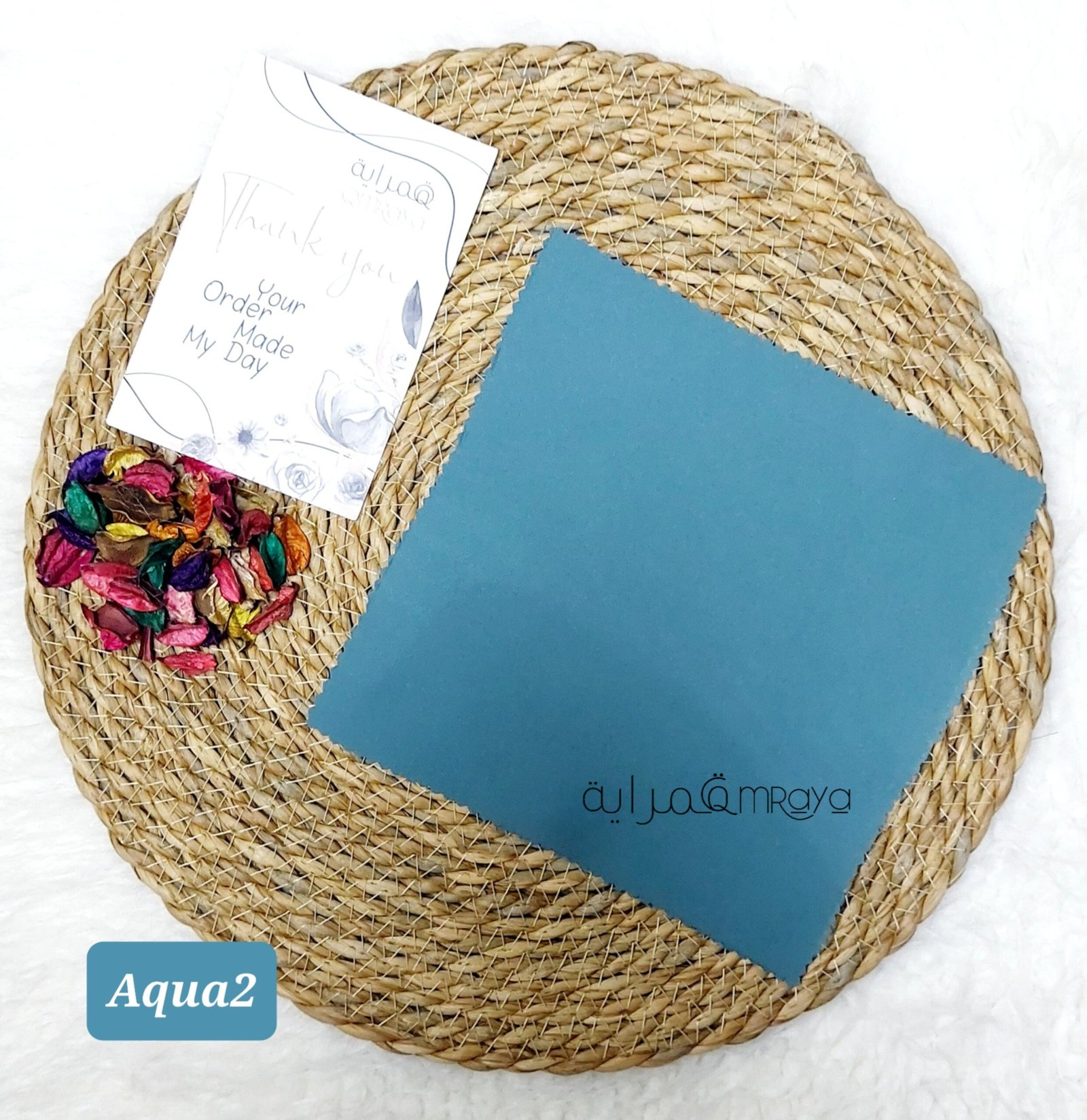 InShot_20260211_162337902 قماش روزالين - بالقطعه (Aqua2) - الصورة 1