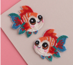 سمكة ملونة مطرزة - مستورده