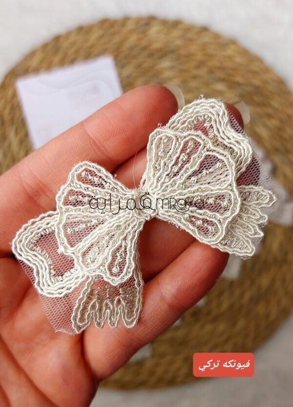 فيونكه دانتيل طبقتين / تركي