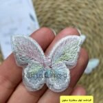 فراشه تول مطرزة ملون