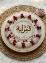 كريستال ماسه / ابيض شفاف مقاس 4 (عقد)