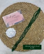⁦عقد كريستال فيروزي غامق شفاف مقاس 4⁩ - الصورة ⁦3⁩