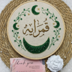 عقد كريستال فيروزي غامق شفاف مقاس 4