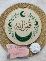 عقد كريستال فيروزي غامق شفاف مقاس 4
