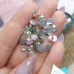 كريستال السبح / جنجاه نص حبه مقاس 8mm