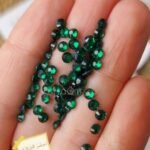كريستال / اخضر فيروزي نص حبه مقاس 3mm