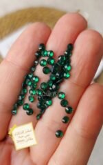 كريستال / اخضر فيروزي نص حبه مقاس 3mm